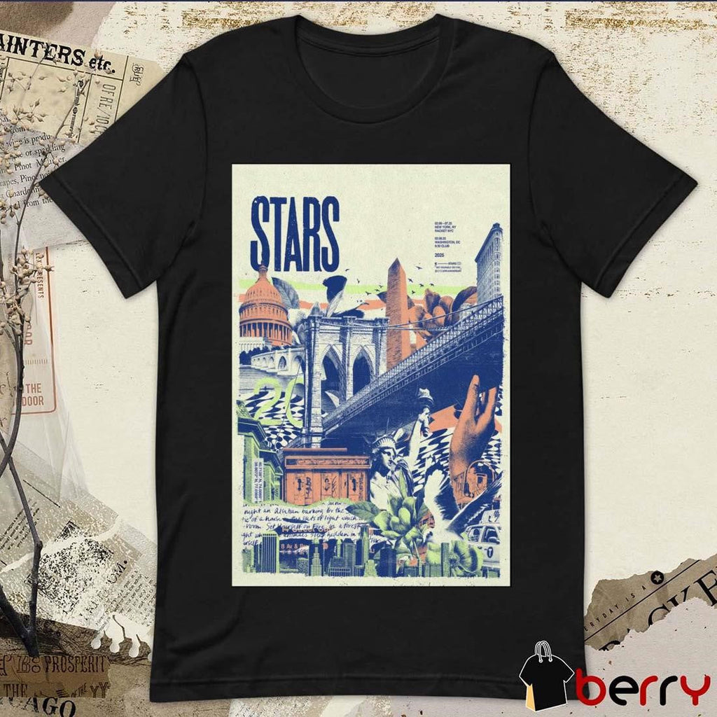 Poster Stars Feb 8 2025 9 30 Club In Washington DC t-shirt