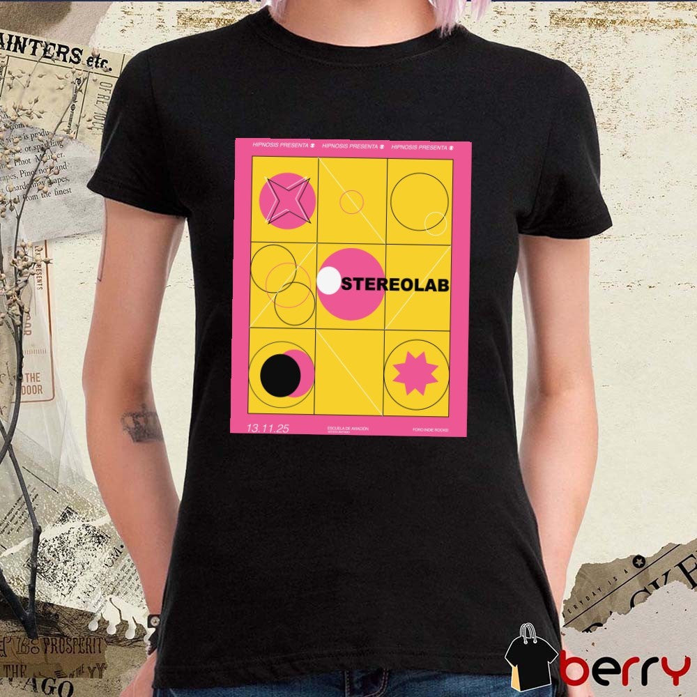Poster Stereolab Mexico Tour On November 13 2025 Foro Indie Rocks t-shirt