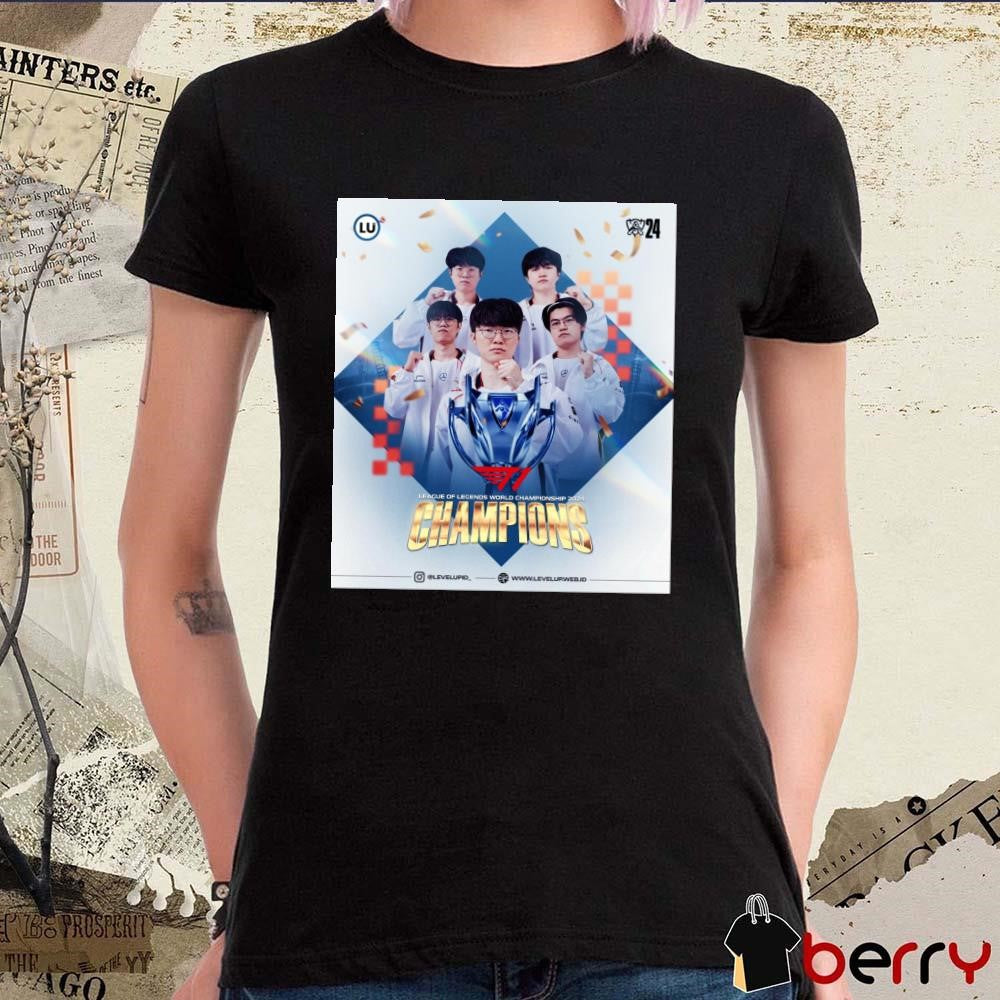 Poster T1 League Of Legends World Championship 2024 Champions Worlds 2024 t-shirt
