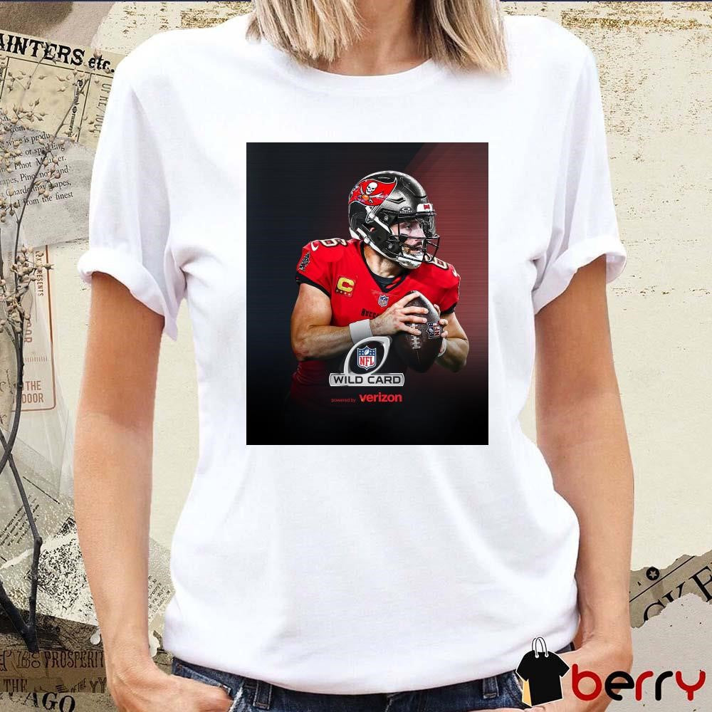 Poster Tampa Bay Buccaneers vs Washington Commanders Baker Mayfield NFL Wild Card matchup on Sunday Night Football t-shirt