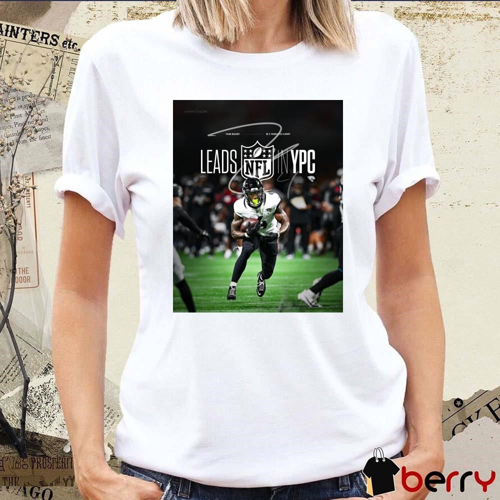Poster Tank Bigsby Jacksonville Jaguars Leads NFL In YPC Signature 2024 t-shirt