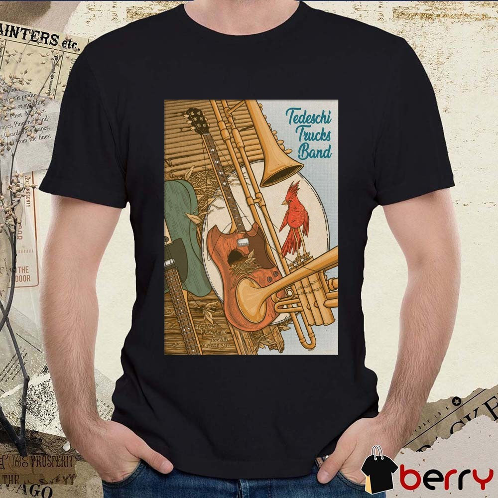 Poster Tedeschi Trucks Band At Red Hat Amphitheater On October 17 2025 Raleigh NC t-shirt