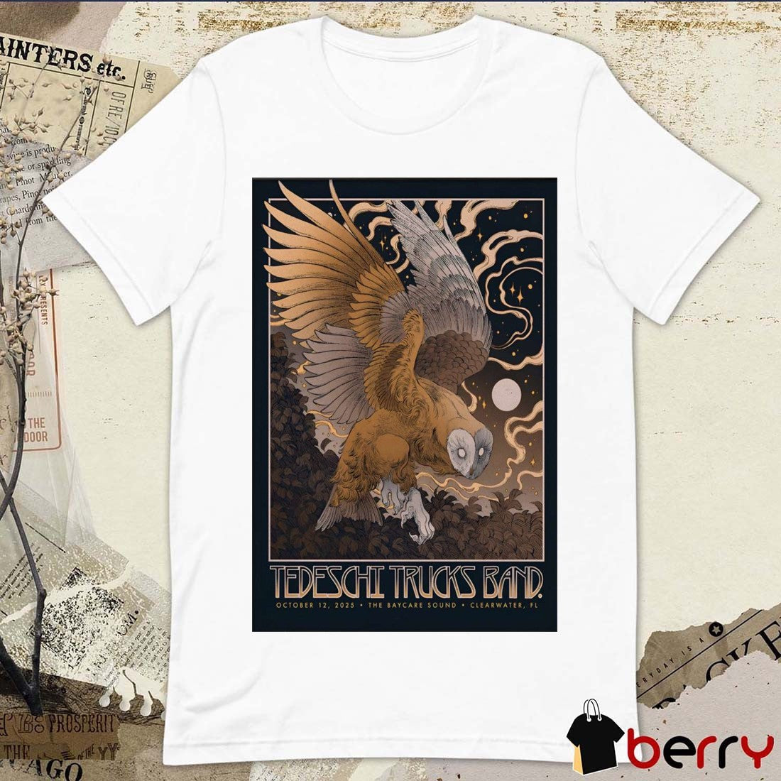 Poster Tedeschi Trucks Band At The BayCare Sound Clearwater FL On October 12 2025 t-shirt