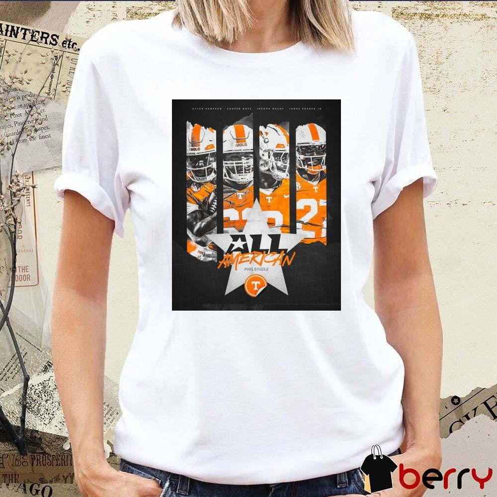 Poster Tennessee Vols Dylan Sampson Cooper Mays Jermod Mccoy James Pearce Jr Phil Steele All American t-shirt