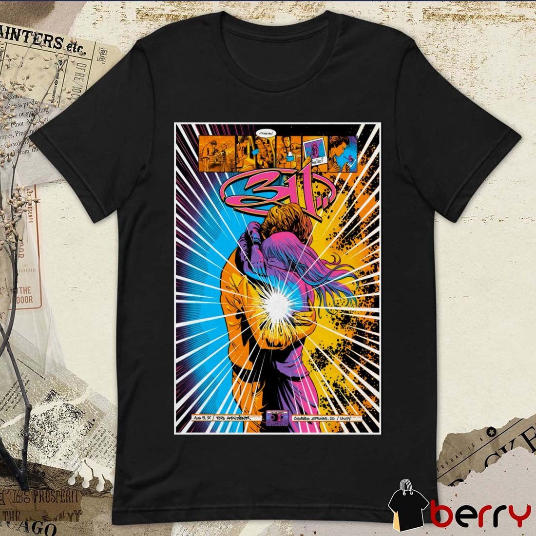 Poster The 311 Band August 19 2025 Ford Amphitheater Colorado Springs CO t-shirt