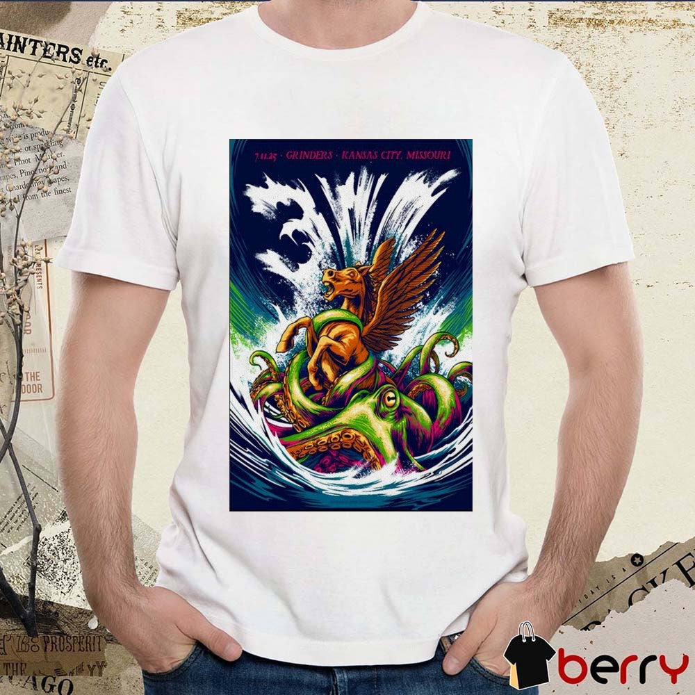 Poster The 311 Band July 11 2025 Tour Grinders Kansas City Missouri t-shirt