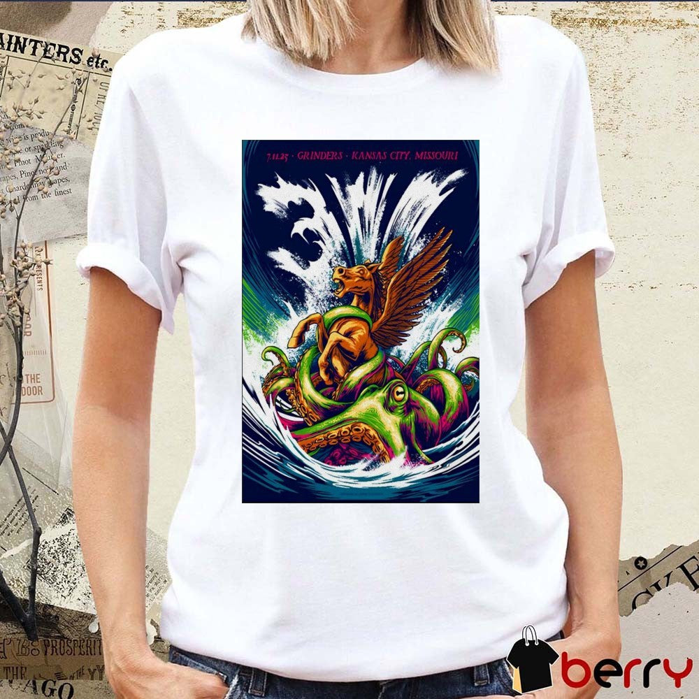 Poster The 311 Band July 11 2025 Tour Grinders Kansas City Missouri t-shirt