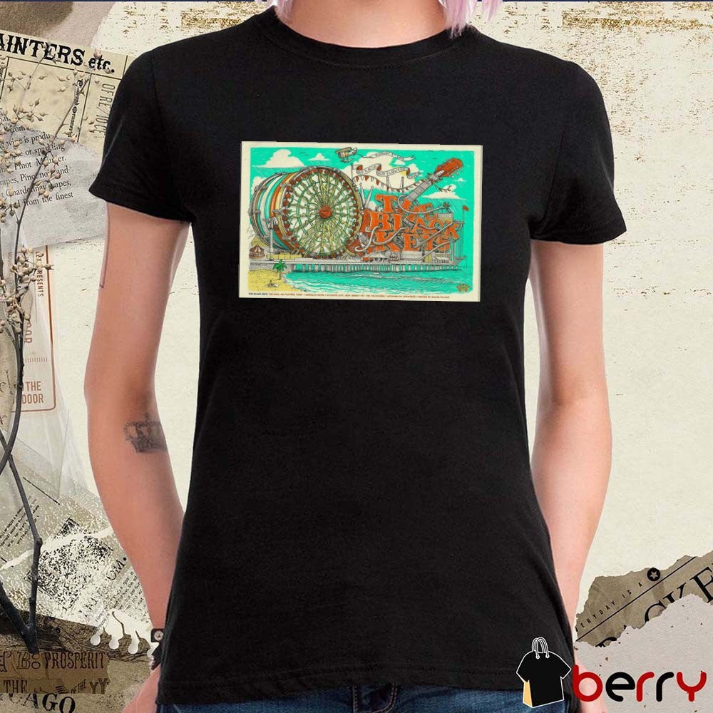 Poster The Black Keys August 9 2025 Borgata Event Center In Atlantic City NJ t-shirt