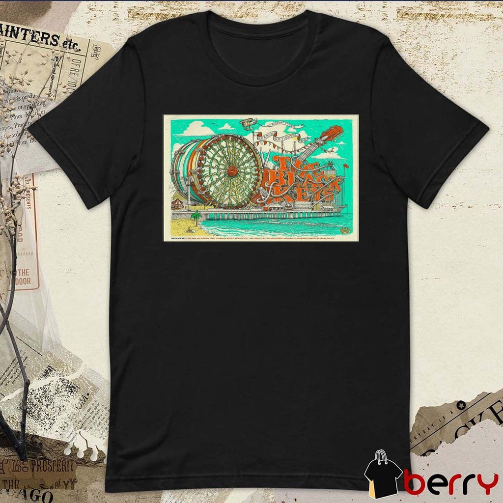 Poster The Black Keys August 9 2025 Borgata Event Center In Atlantic City NJ t-shirt