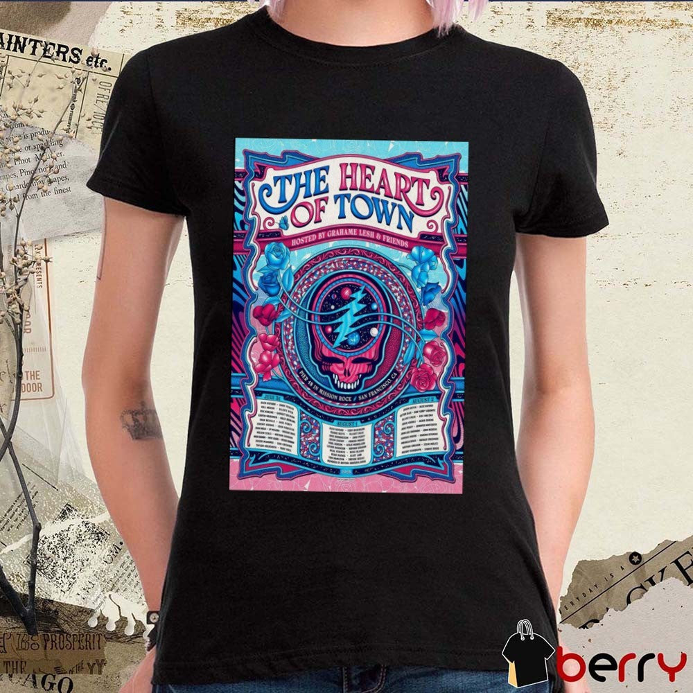 Poster The Heart Of Town Pier 48 In Mission Rock San Francisco CA July 31-August 2 2025 t-shirt