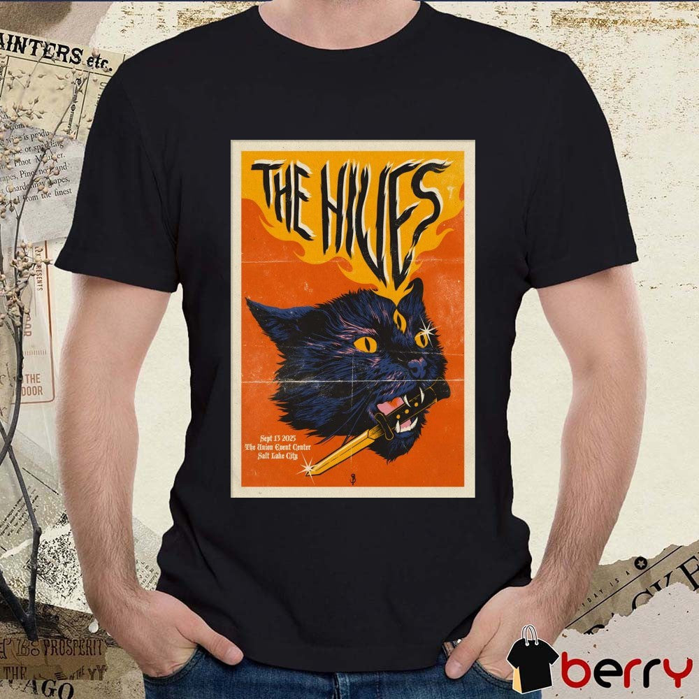 Poster The Hives September 13 2025 The Union Event Center In Salt Lake City UT t-shirt