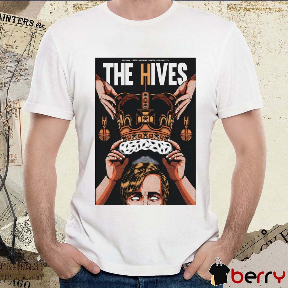 Poster The Hives September 25 2025 Hollywood Palladium Los Angeles CA Shows t-shirt
