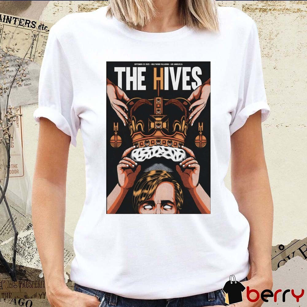 Poster The Hives September 25 2025 Hollywood Palladium Los Angeles CA Shows t-shirt