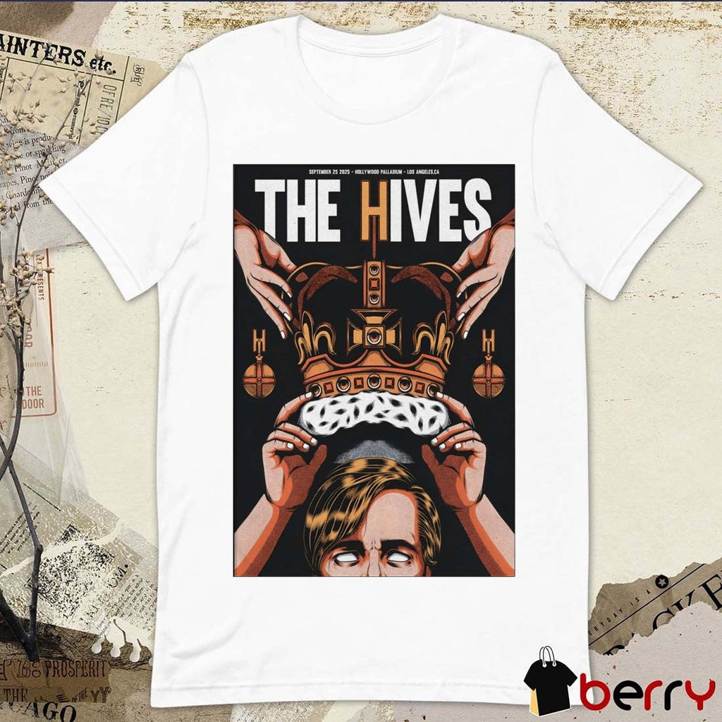 Poster The Hives September 25 2025 Hollywood Palladium Los Angeles CA Shows t-shirt