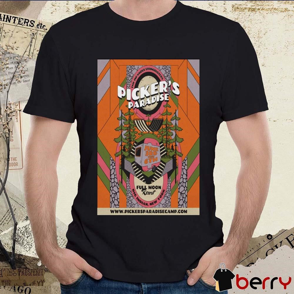 Poster The Infamous Stringdusters Jun 3 2025 Big Indian NY t-shirt