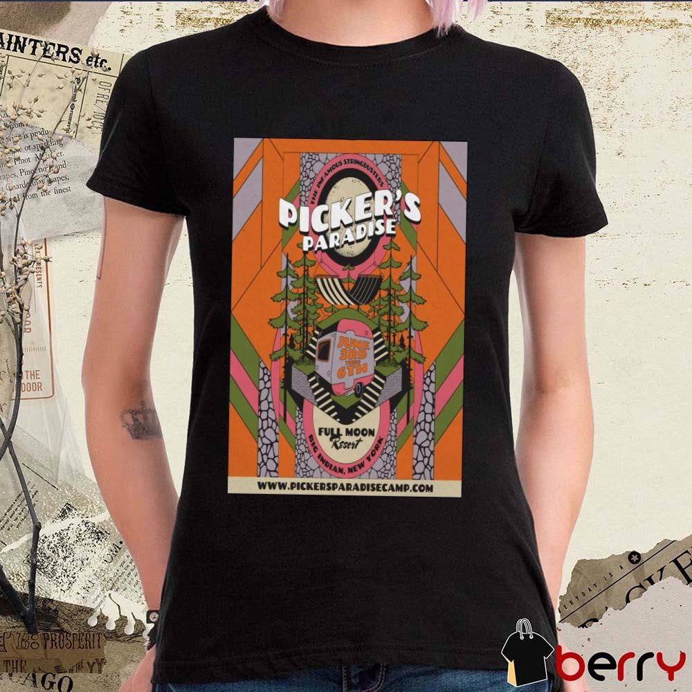 Poster The Infamous Stringdusters Jun 3 2025 Big Indian NY t-shirt
