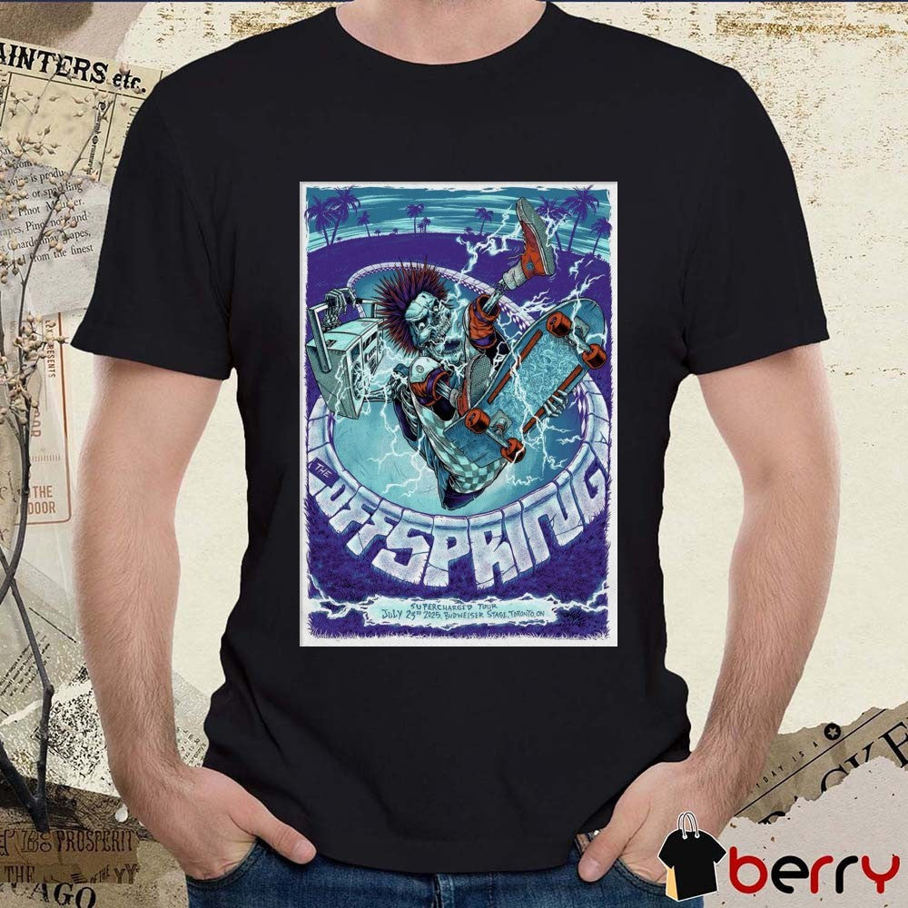 Poster The OffSpring Supercharged Tour At Budweiser Stage in Toronto ON July 23 2025 t-shirt