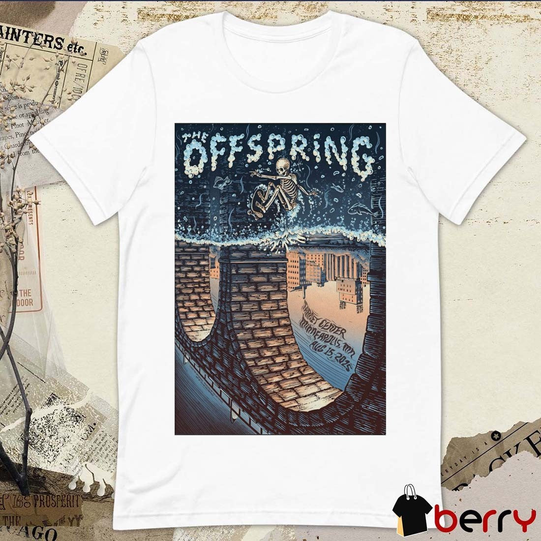 Poster The OffSpring Target Center in Minneapolis MN August 15 2025 t-shirt
