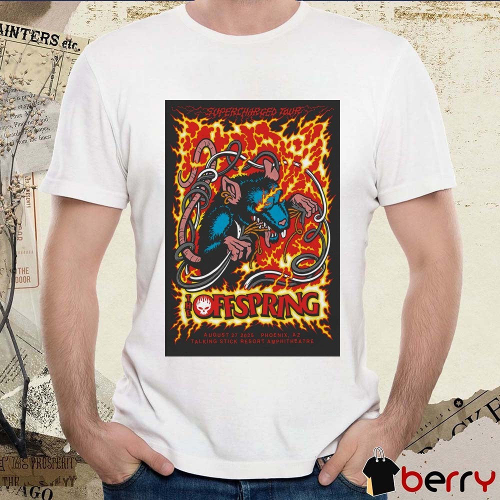 Poster The Offspring August 27 2025 Talking Stick Resort Amphitheatre In Phoenix AZ t-shirt