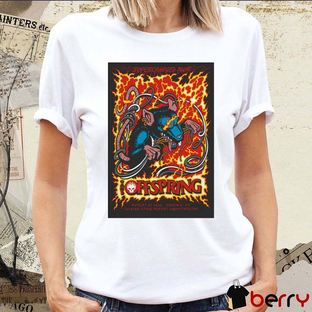 Poster The Offspring August 27 2025 Talking Stick Resort Amphitheatre In Phoenix AZ t-shirt