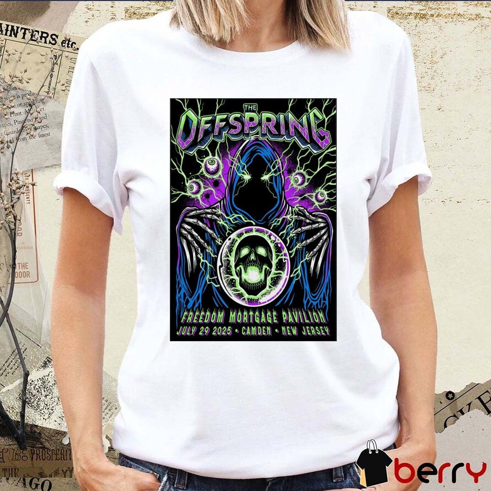 Poster The Offspring Freedom Mortgage Pavilion In Camden NJ On July 29 2025 t-shirt