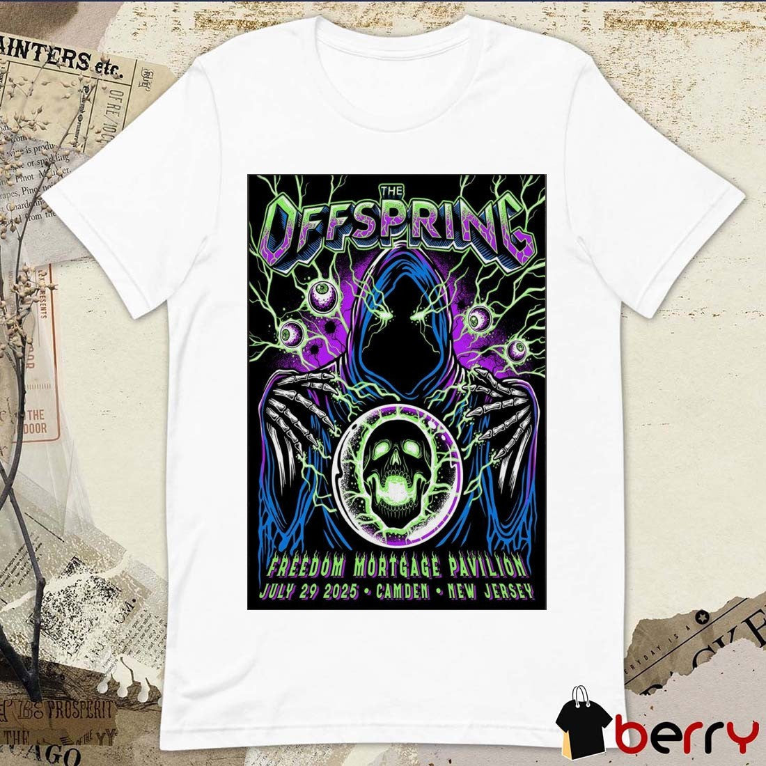 Poster The Offspring Freedom Mortgage Pavilion In Camden NJ On July 29 2025 t-shirt