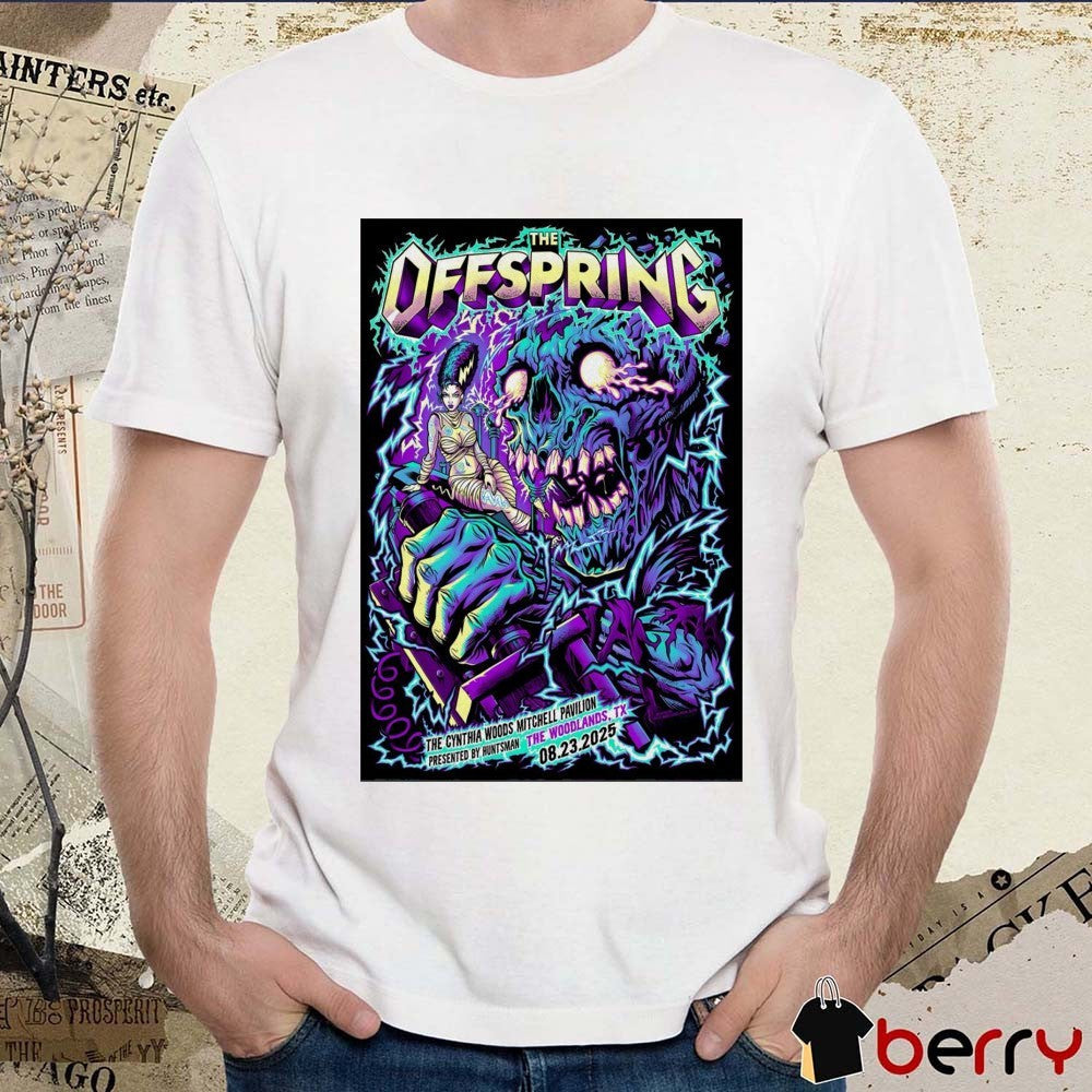 Poster The Offspring The Cynthia Woods Mitchell Pavilion In The Woodlands TX August 23 2025 t-shirt