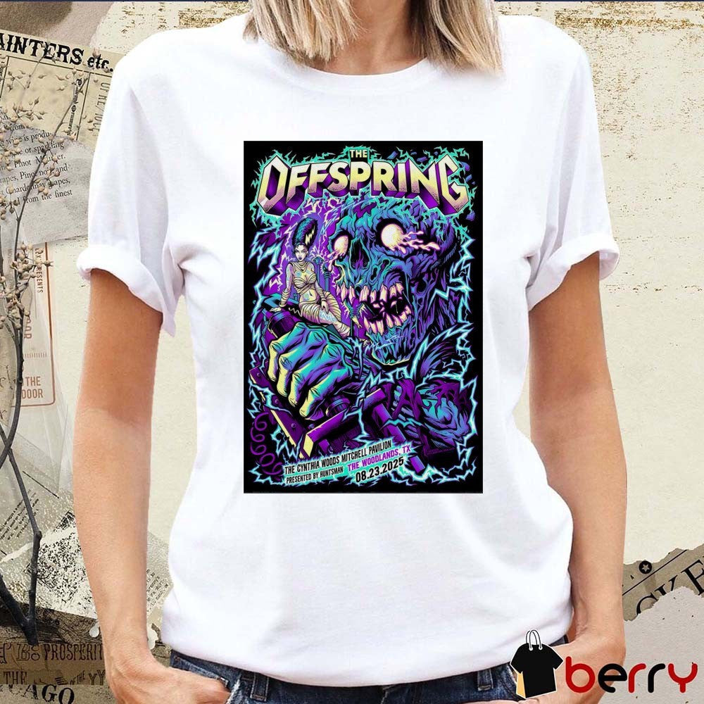 Poster The Offspring The Cynthia Woods Mitchell Pavilion In The Woodlands TX August 23 2025 t-shirt