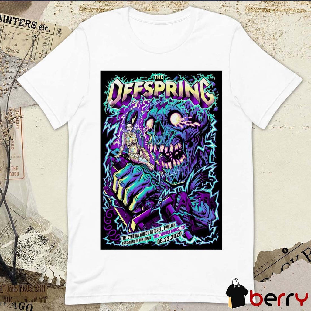 Poster The Offspring The Cynthia Woods Mitchell Pavilion In The Woodlands TX August 23 2025 t-shirt
