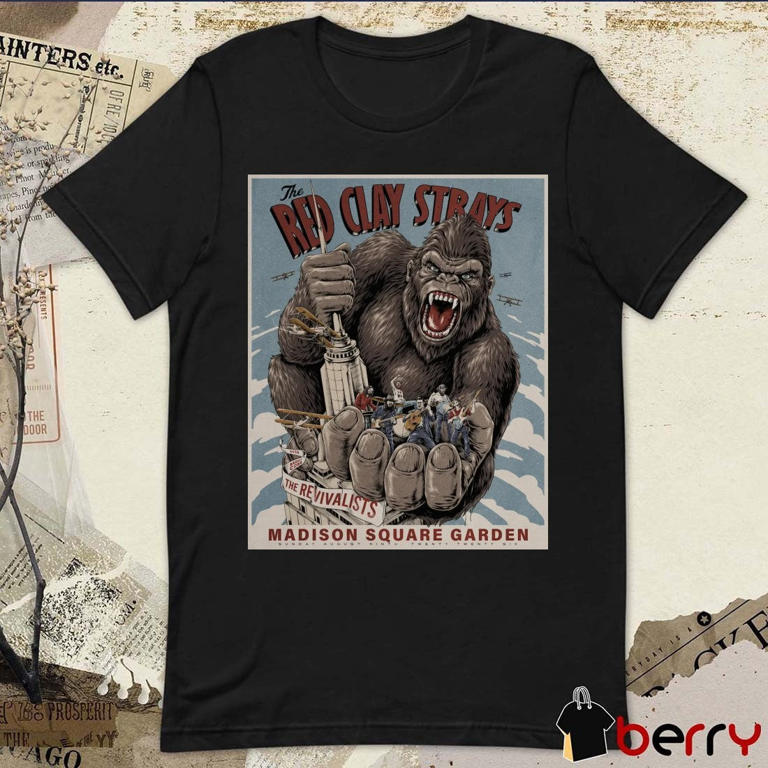 Poster The Red Clay Strays And The Revivalists Madison Square Garden NYC August 9 2026 t-shirt