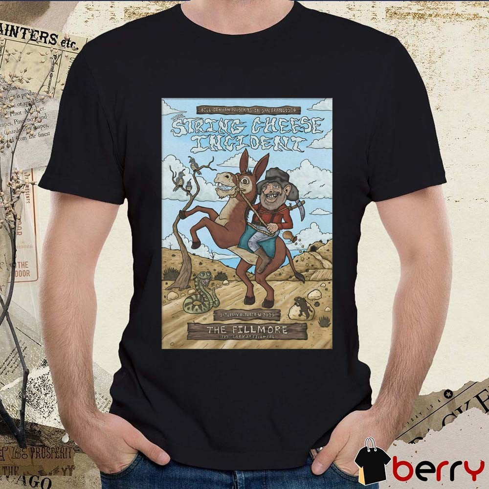 Poster The String Cheese Incident San Francisco CA Saturday October 4 2025 t-shirt