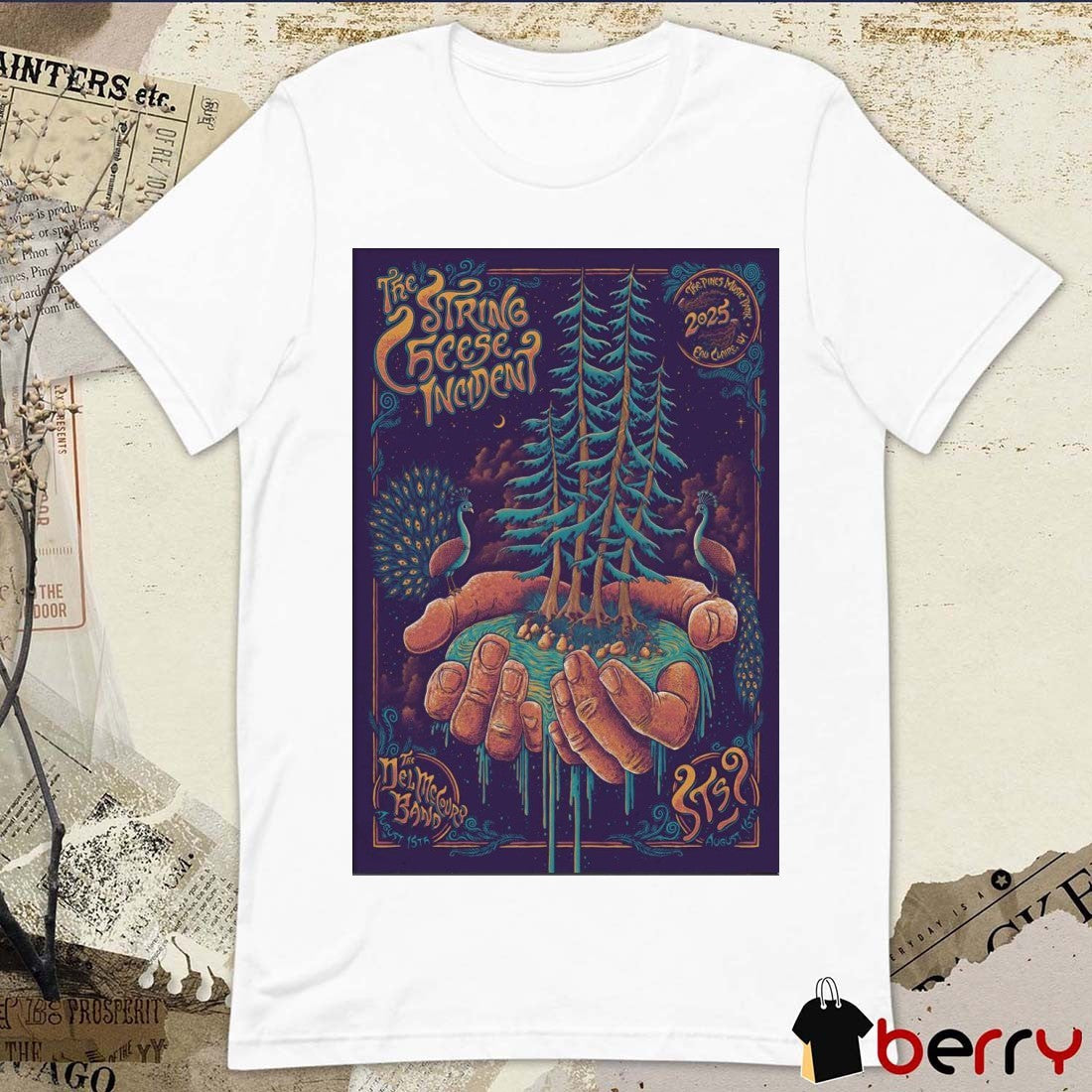 Poster The String Cheese Incident The Pines Music Park in Eau Claire WI August 15-16 2025 t-shirt