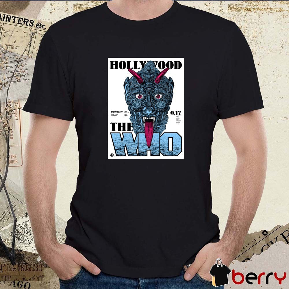 Poster The Who September 17 2025 Hollywood Bowl In Hollywood CA t-shirt
