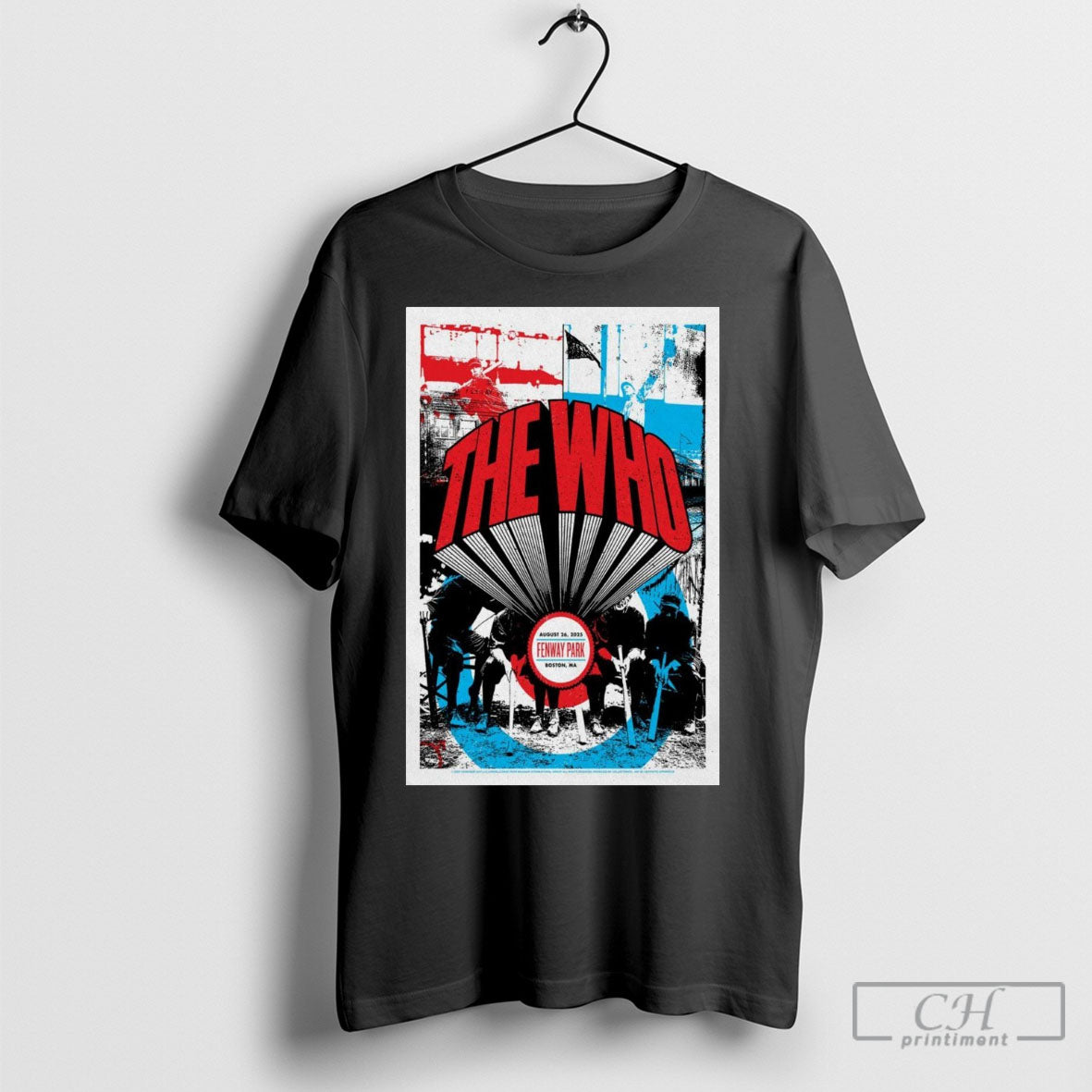 Official Poster The Who Tour 26 August 2025 Fenway Park Boston Ma Sweater