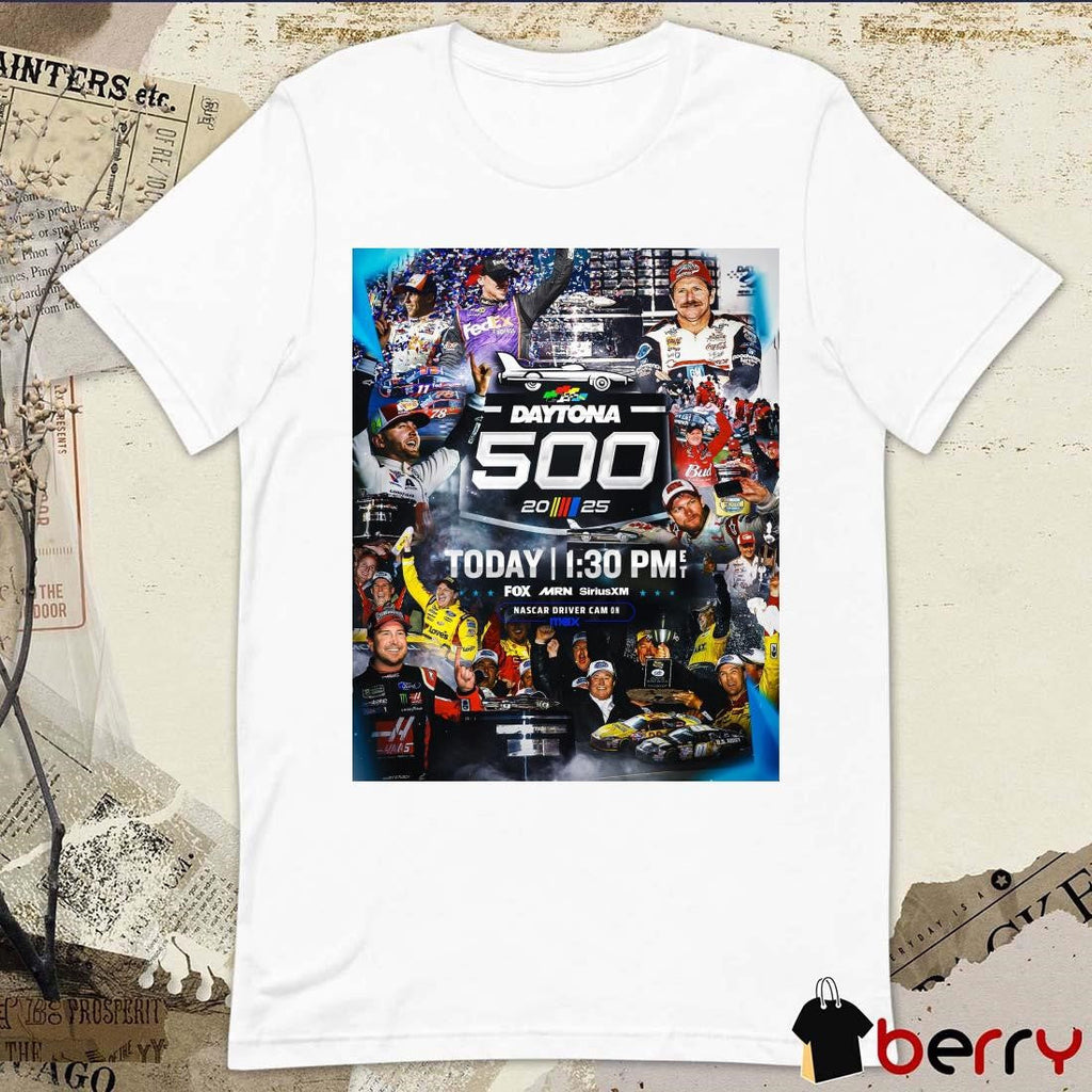 Poster The biggest stars on the biggest stage February 16 2025 NASCAR Daytona 500 t-shirt