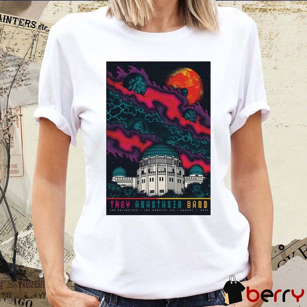 Poster Trey Anastasio Band August 1 2025 The Bellwether In Los Angeles CA t-shirt