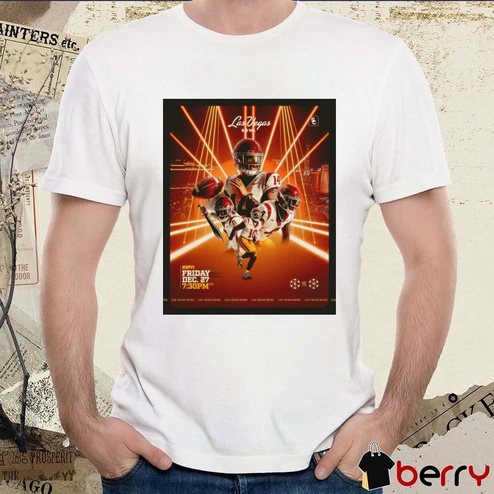 Poster USC Trojans Vs Texas A&M Aggies Las Vegas Bowl Friday Dec 27 2024 t-shirt