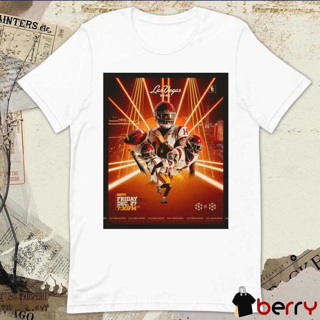 Poster USC Trojans Vs Texas A&M Aggies Las Vegas Bowl Friday Dec 27 2024 t-shirt