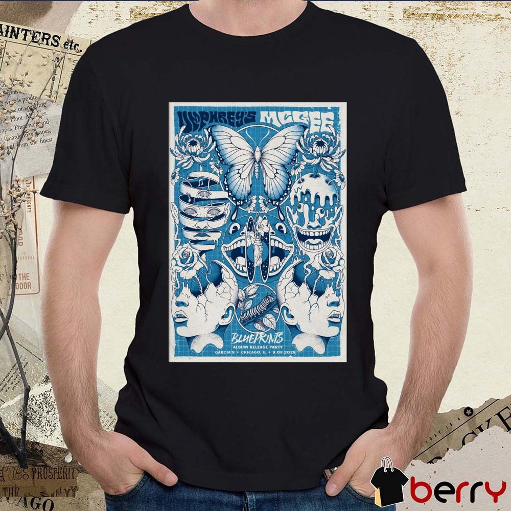 Poster Umphrey’s McGee Album Release Party Garcia’s Chicago IL September 8 2025 t-shirt