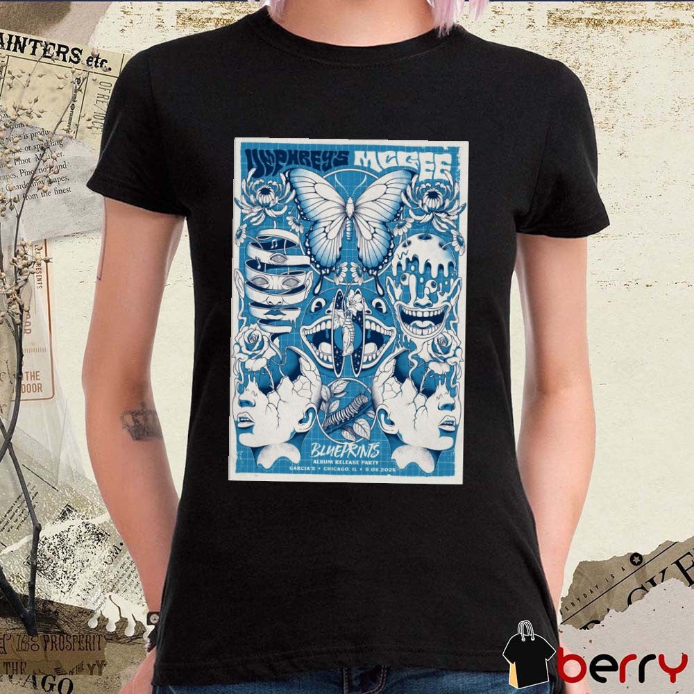 Poster Umphrey’s McGee Album Release Party Garcia’s Chicago IL September 8 2025 t-shirt