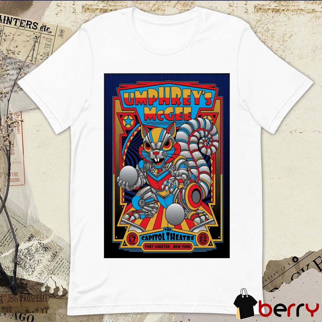 Poster Umphrey’s McGee Port Chester NY The Capitol Theatre February 7 2026 t-shirt