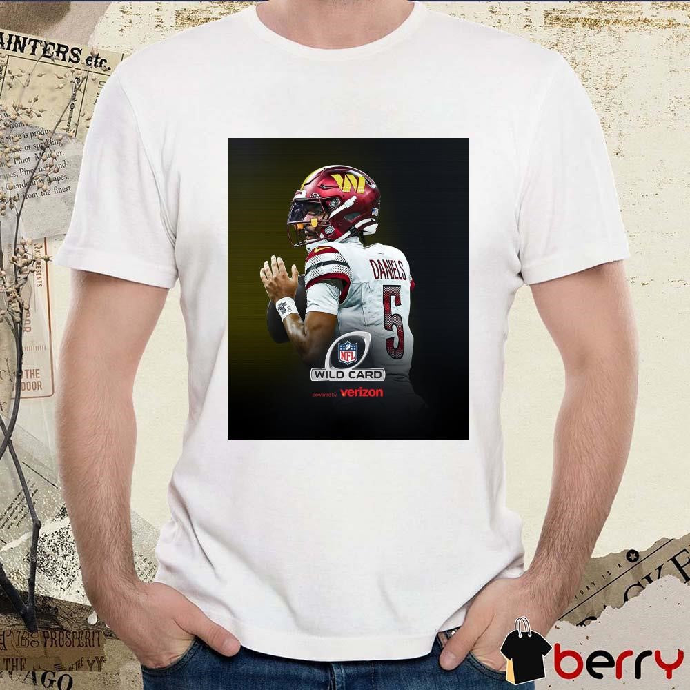 Poster Washington Commanders vs Tampa Bay Buccaneers Jayden Daniels NFL Wild Card Rookie Season Playoff t-shirt