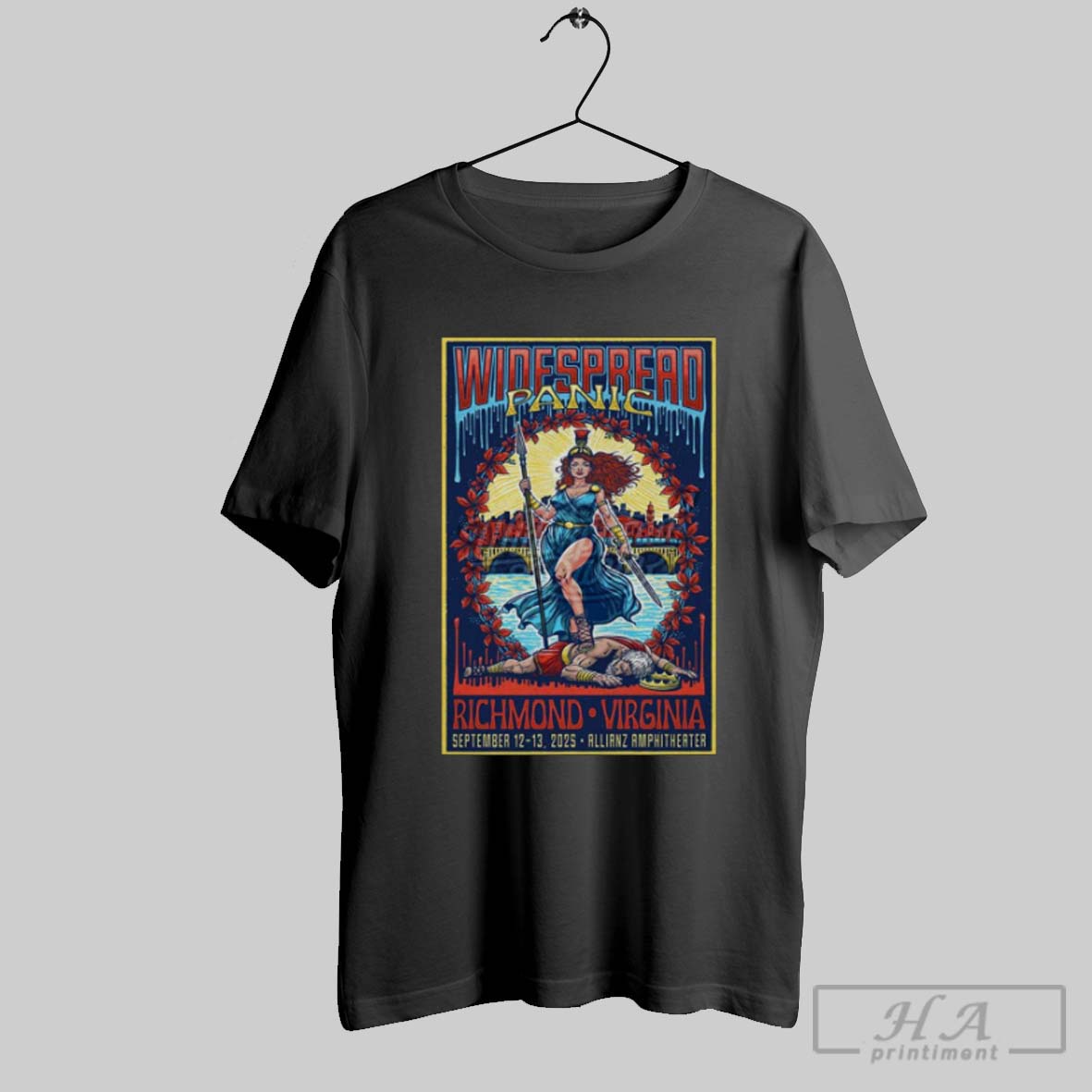 Official Poster Widespread Panic Richmond Va Allianz Amphitheater September 12 13 2025