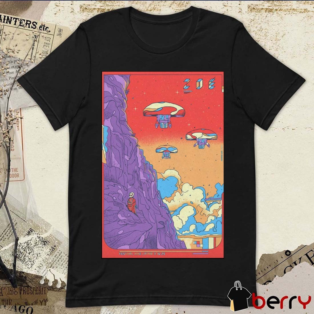 Poster ZOÉ March 16 2025 Vive Latino Festival Show t-shirt