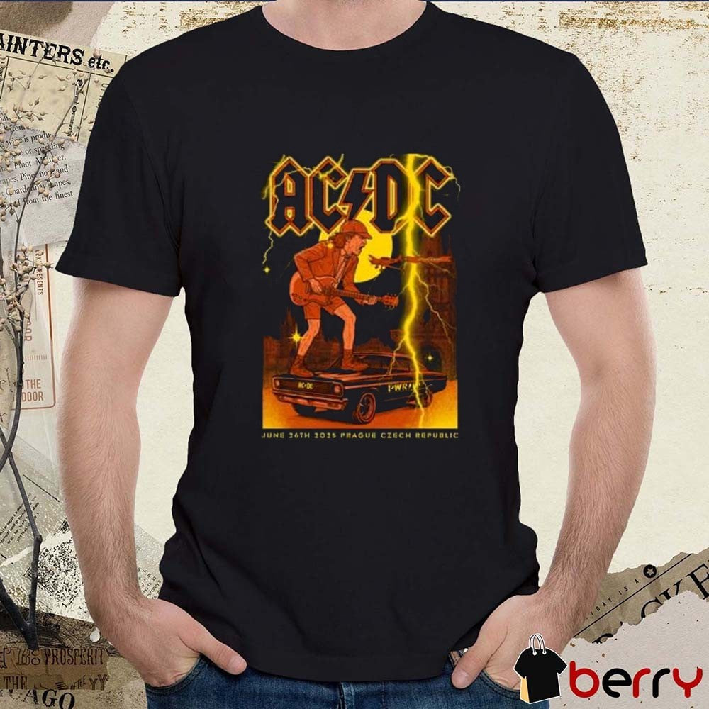 Prague PWR UP Tour June 26th 2025 Prague Czech Republic Graphic t-shirt