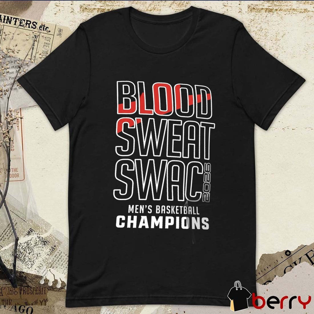Prairie View A&M Panthers Blood Sweat SWAC 2026 Men’s Basketball Champions t-shirt