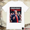 President Trump 47th President Commemorative The Historic Path To Becoming The 47th President Of The US Poster t-shirt