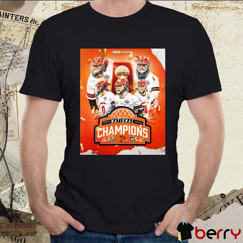 Princeton Tigers 2026 NCAA Division I Men’s Lacrosse Championship Poster t-shirt