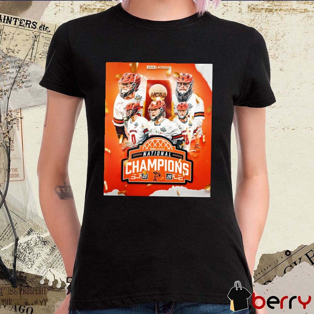 Princeton Tigers 2026 NCAA Division I Men’s Lacrosse Championship Poster t-shirt