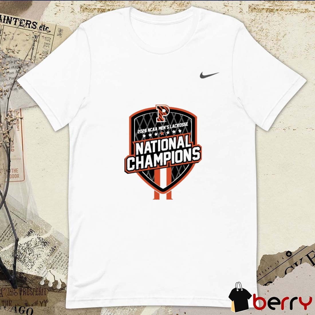 Princeton Tigers 2026 NCAA Men’s Lacrosse National Champions Team Legend Logo t-shirt